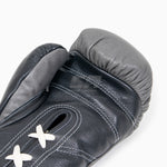 Boxing gloves Di Nardo with laces 16 Oz Gray-black 