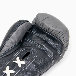 Boxing gloves Di Nardo with laces 16 Oz Gray-black 