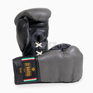 Boxing gloves Di Nardo with laces 16 Oz Gray-black 