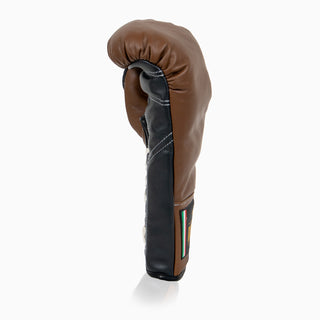 Boxing gloves Di Nardo with laces Brown Black 10 Oz 