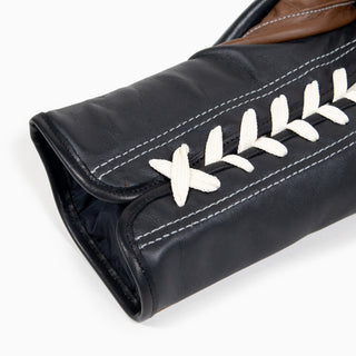 Boxing gloves Di Nardo with laces Brown Black 10 Oz 
