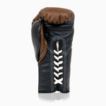 Boxing gloves Di Nardo with laces Brown Black 10 Oz 