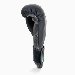 Boxing gloves Di Nardo with Velcro 12 Oz Dark silver-black-Combat Arena