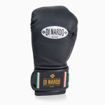 Boxing gloves Di Nardo with Velcro 12 Oz Dark silver-black-Combat Arena