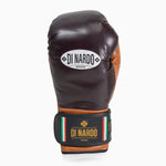 Boxing gloves Di Nardo with Velcro 14 Oz Burgundy-cognac-Combat Arena
