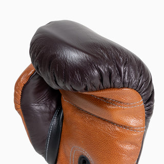 Boxing gloves Di Nardo with Velcro 14 Oz Burgundy-cognac-Combat Arena