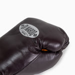 Boxing gloves Di Nardo with Velcro 16 Oz Burgundy-yellow-Combat Arena