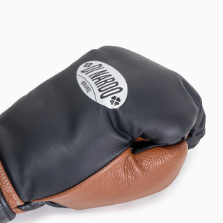 Boxing gloves Di Nardo with Velcro 16 Oz Black-brown 