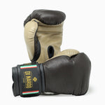 Boxing gloves Di Nardo with velcro Black-Beige 12 oz