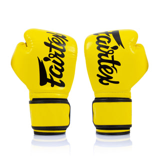 Thai boxing gloves Fairtex BGV14 Yellow 