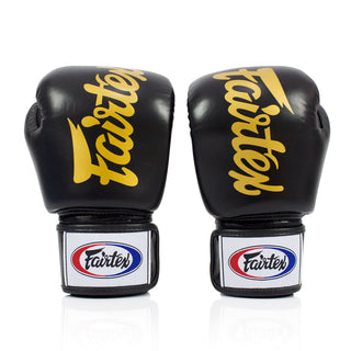 Thai boxing gloves Fairtex BGV19 Deluxe Black 
