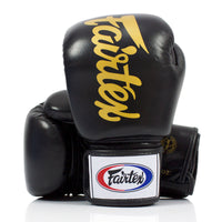 Thai boxing gloves Fairtex BGV19 Deluxe Black 