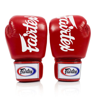 Thai boxing gloves Fairtex BGV19 Deluxe Red 