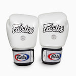 Thai boxing gloves Fairtex BGV1 White 