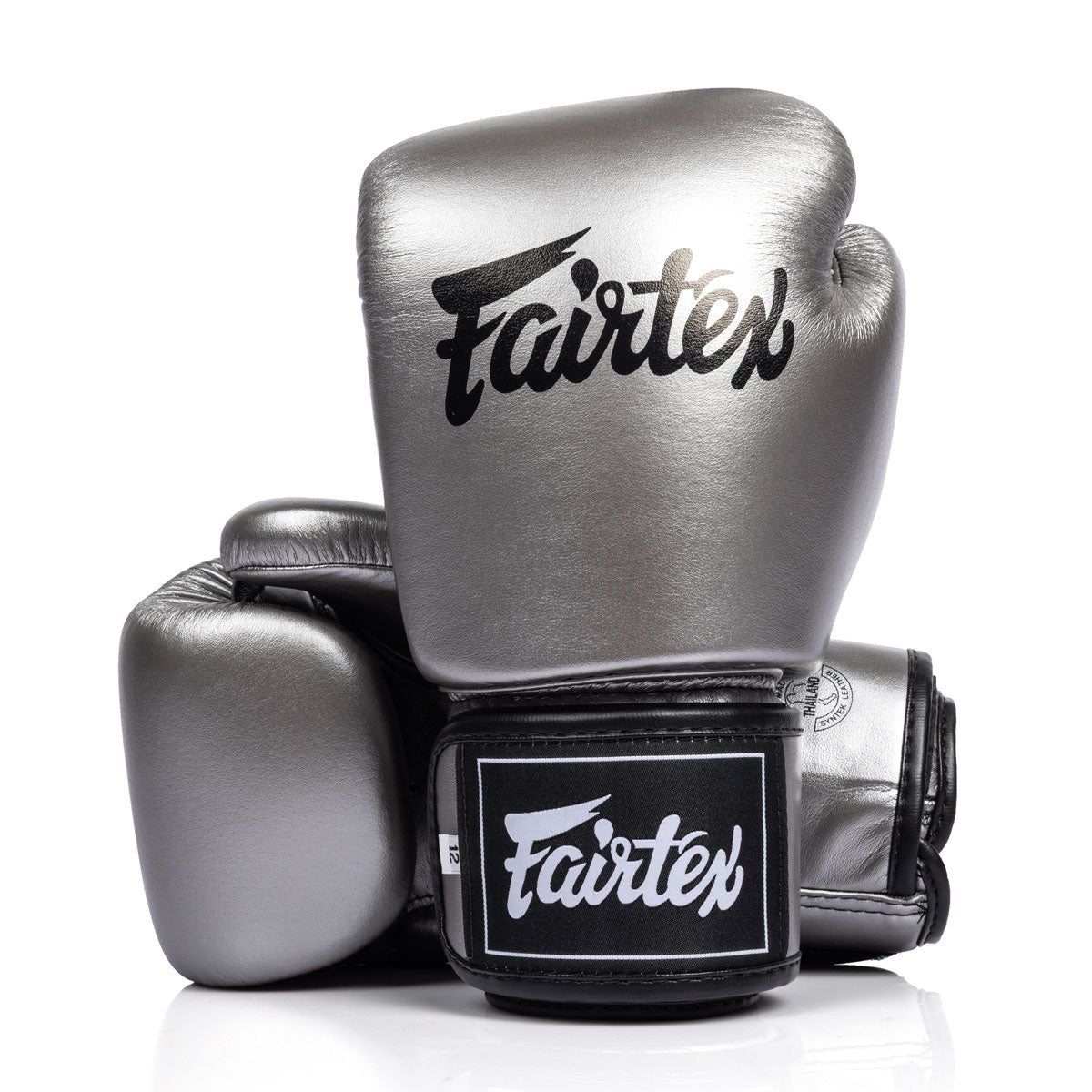 Thai boxing gloves Fairtex BGV1C-Plus Gun Metallic 