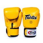 Thai boxing gloves Fairtex BGV1 Yellow 