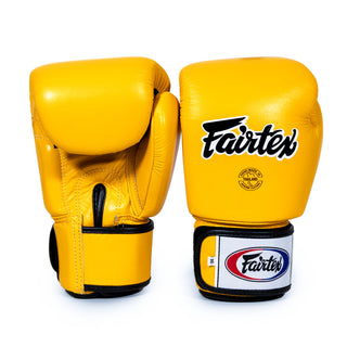 Thai boxing gloves Fairtex BGV1 Yellow 
