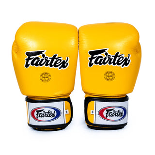 Thai boxing gloves Fairtex BGV1 Yellow 