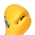 Thai boxing gloves Fairtex BGV1 Yellow 