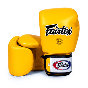 Thai boxing gloves Fairtex BGV1 Yellow 
