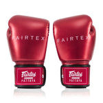 Thai boxing gloves Fairtex Metallic BGV22 Red 