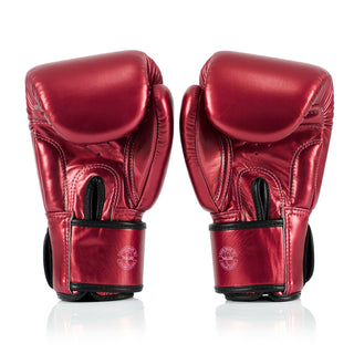 Thai boxing gloves Fairtex Metallic BGV22 Red 