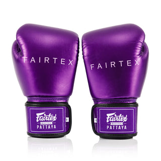 Thai boxing gloves Fairtex Metallic BGV22 Purple 