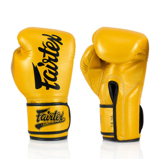 Thai boxing gloves Fairtex Super Sparring BGV18 Gold 