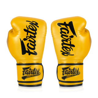 Thai boxing gloves Fairtex Super Sparring BGV18 Gold 