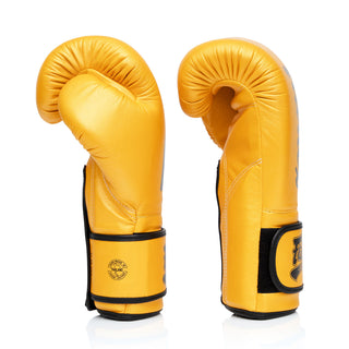 Thai boxing gloves Fairtex Super Sparring BGV18 Gold 
