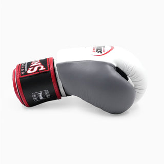 Thai boxing gloves Twins Special BGVL3 Black-white-gray 