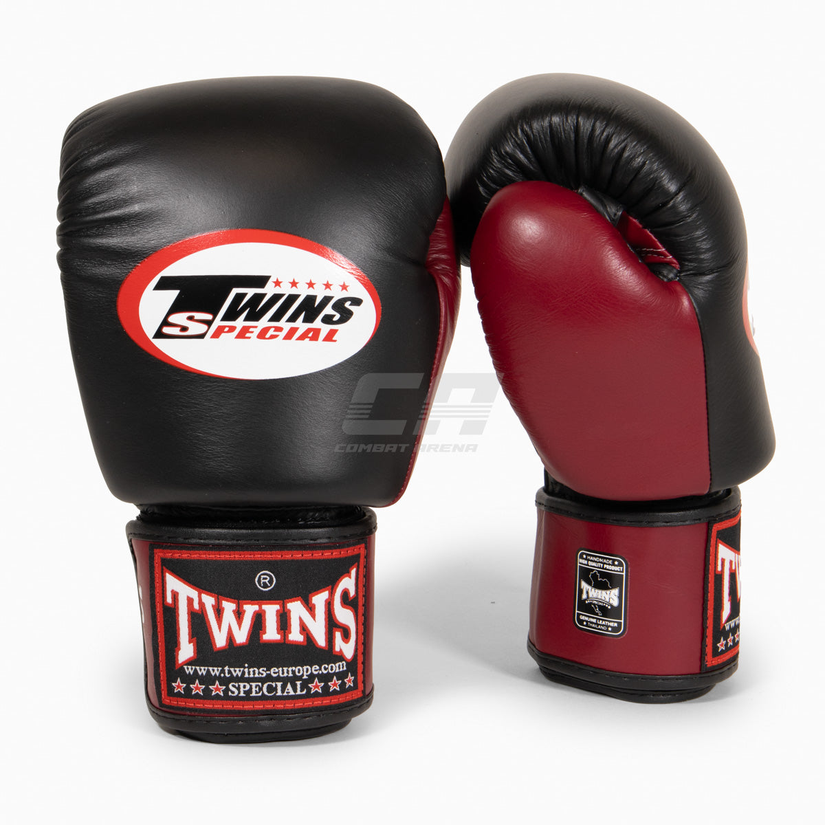 Thai boxing gloves Twins Special BGVL3 Black-maroon – Combat Arena