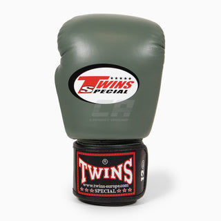 Thai boxing gloves Twins Special BGVL4 Black-green-white
