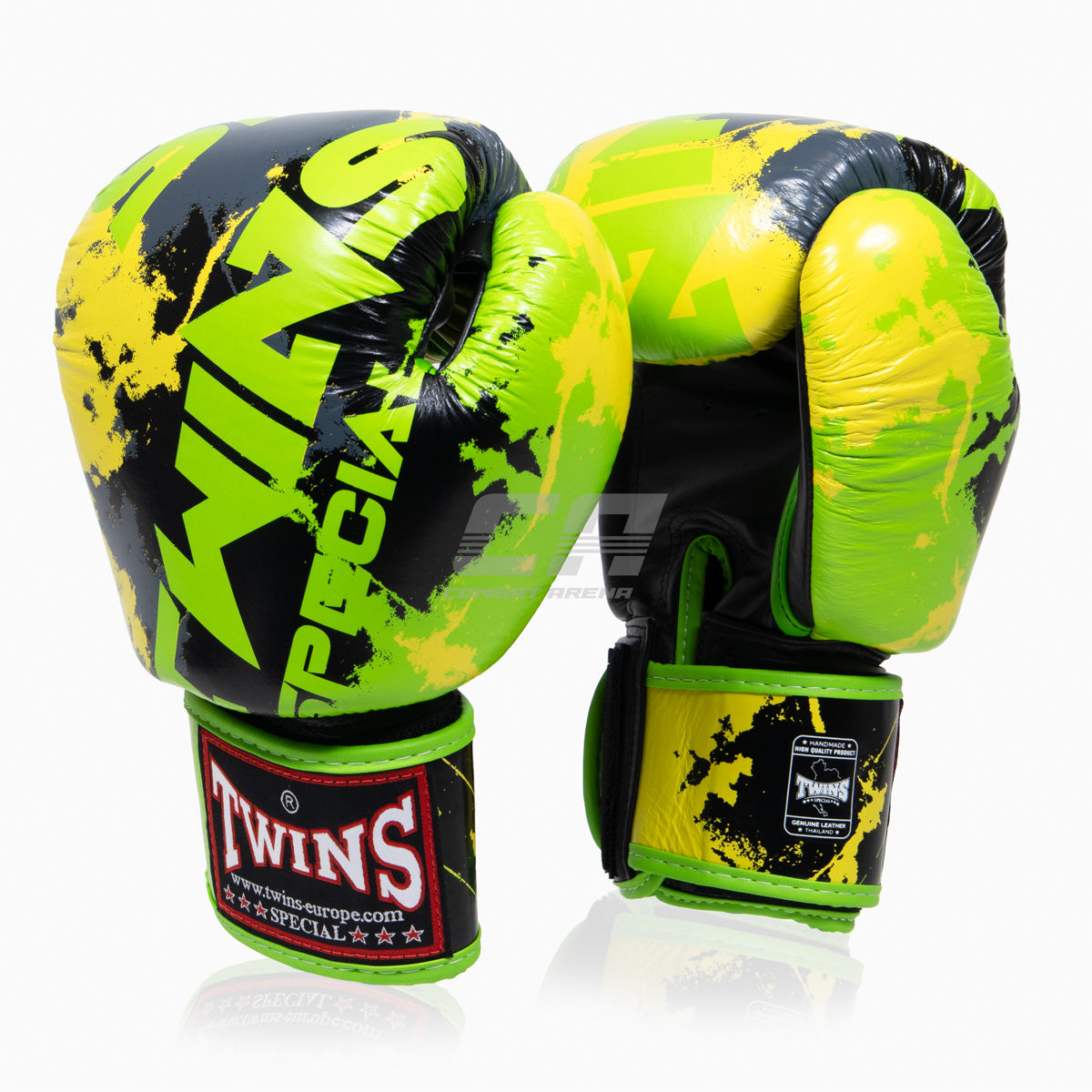 Thai boxing gloves Twins Special FBGVL3 Candy Green – Combat Arena