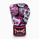 Thai boxing gloves Twins Special FBGVL 3 Skull Pink 