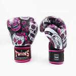 Thai boxing gloves Twins Special FBGVL 3 Skull Pink 