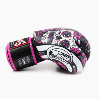 Thai boxing gloves Twins Special FBGVL 3 Skull Pink 
