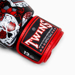 Thai boxing gloves Twins Special FBGVL 3 Skull Red 