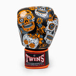 Thai boxing gloves Twins Special FBGVL 4 Skull Orange 