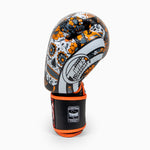 Thai boxing gloves Twins Special FBGVL 4 Skull Orange 