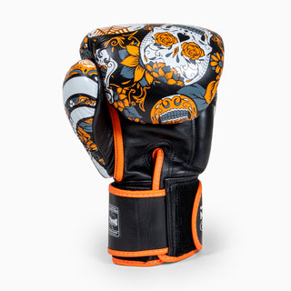 Thai boxing gloves Twins Special FBGVL 4 Skull Orange 