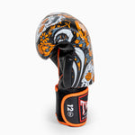 Thai boxing gloves Twins Special FBGVL 4 Skull Orange 