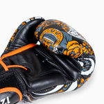 Thai boxing gloves Twins Special FBGVL 4 Skull Orange 