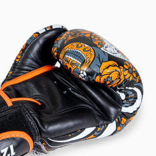 Thai boxing gloves Twins Special FBGVL 4 Skull Orange 