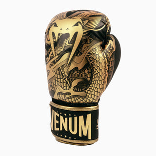 Boxing gloves Venum Dragon's Flight Black-bronze 