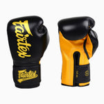 Thai boxing gloves Fairtex Super Sparring BGV18 Black-gold 