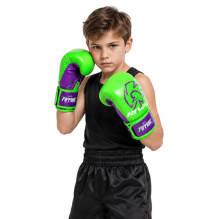 Kids boxing gloves Rival Future RS-FTR Green-purple