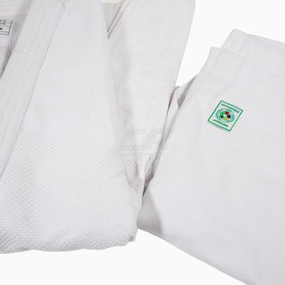 White judogi Adidas J730 Champion III IJF without stripes 
