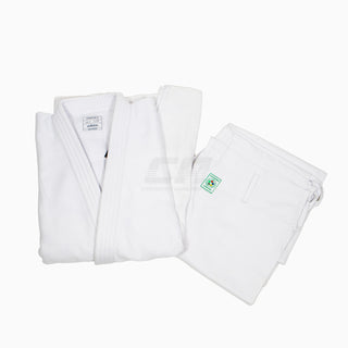 White judogi Adidas J730 Champion III IJF without stripes 