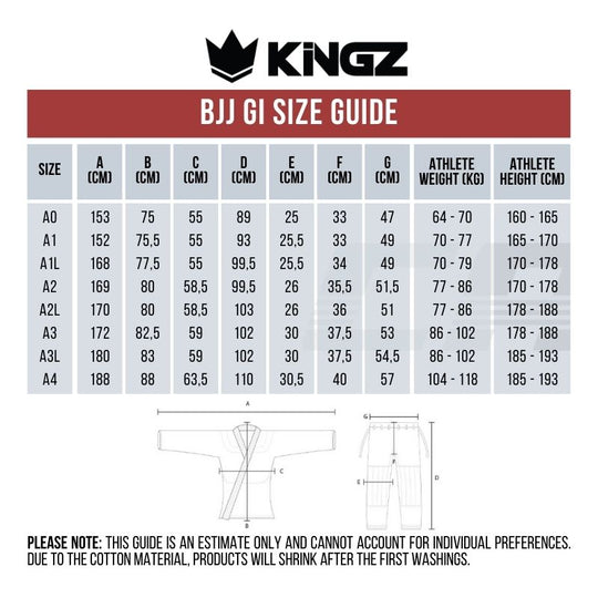 BJJ Gi Kingz Ballistic 4.0 IBJJF White Combat Arena